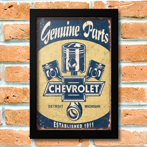 Quadrinho Decorativo - Chevrolet Vintage